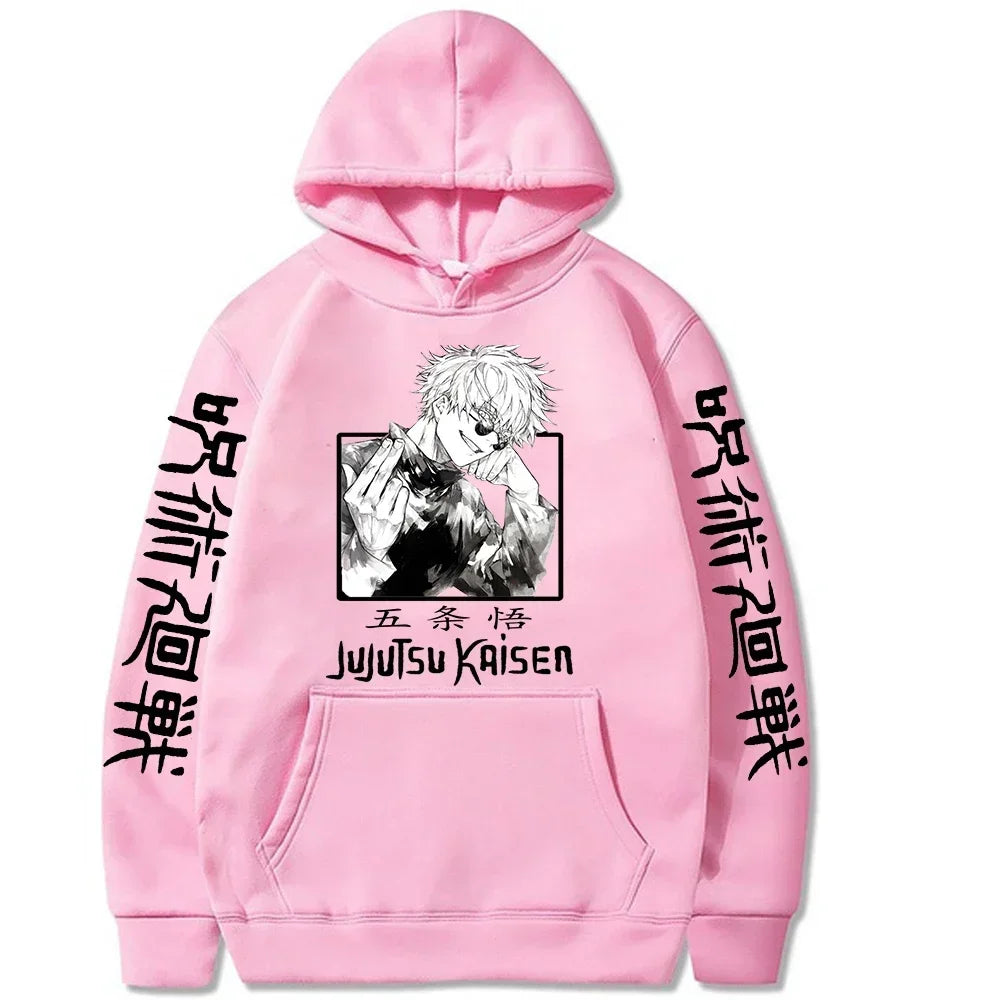Jujutsu Kaisen Gojou Satoru Hoodie - Fleece Harajuku
