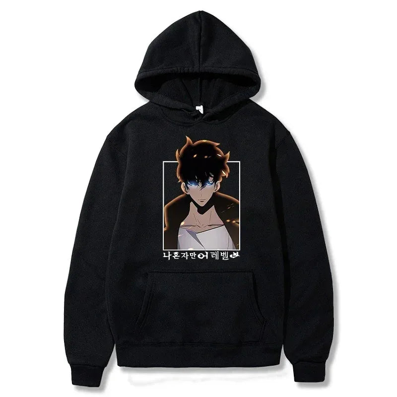 Solo Leveling Sung Woo Hoodie - Warm Fleece Sweatshirt
