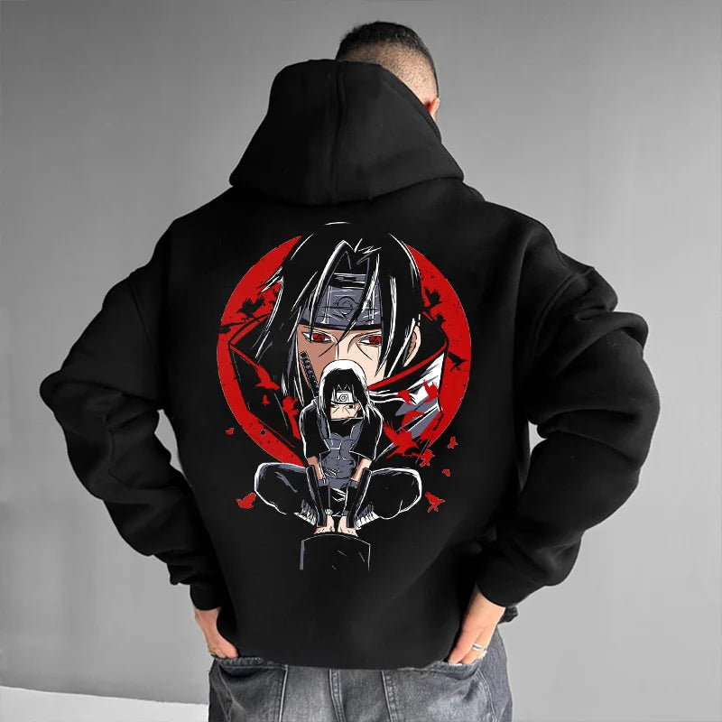 Naruto Sasuke Hoodie - Japanese Anime Fashion Cotton Sweater