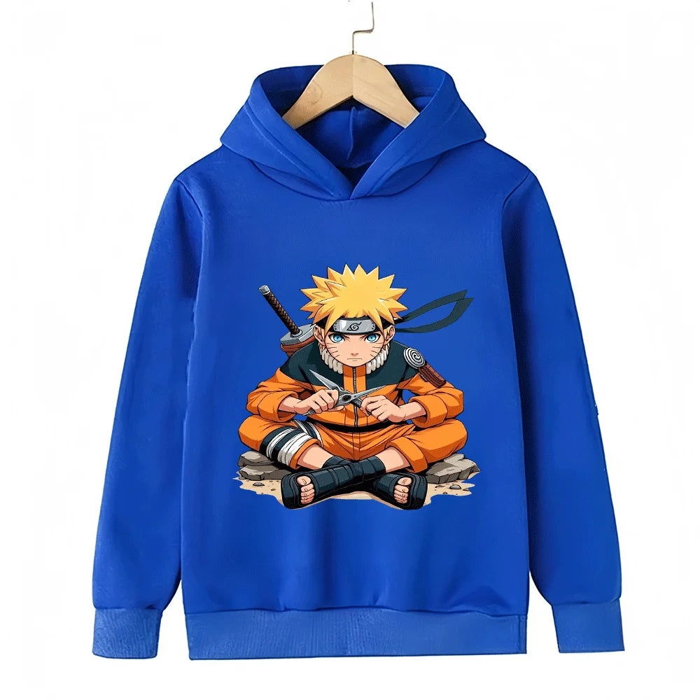 Naruto Uzumaki Kids Hoodie - Anime Pullover Sweatshirt
