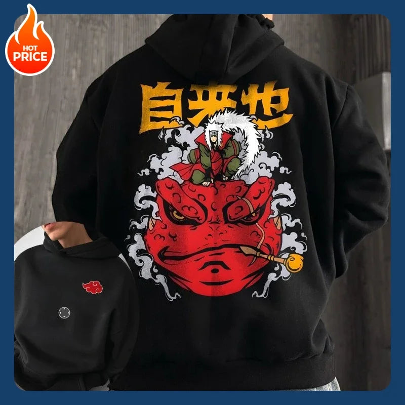 Naruto Sasuke Hoodie - Pure Cotton American Loose Sweater
