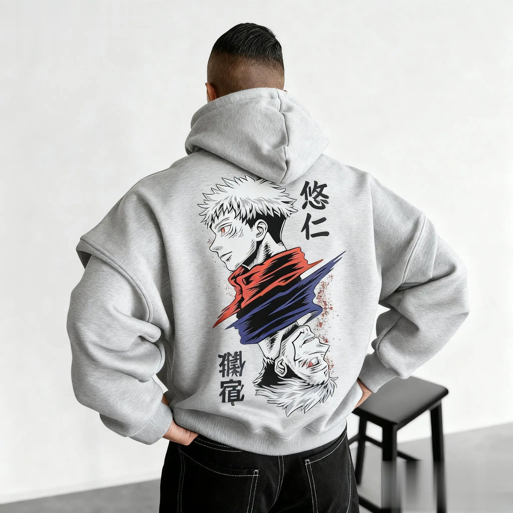 Jujutsu Kaisen Anime Hoodie - Oversized Streetwear Pullover