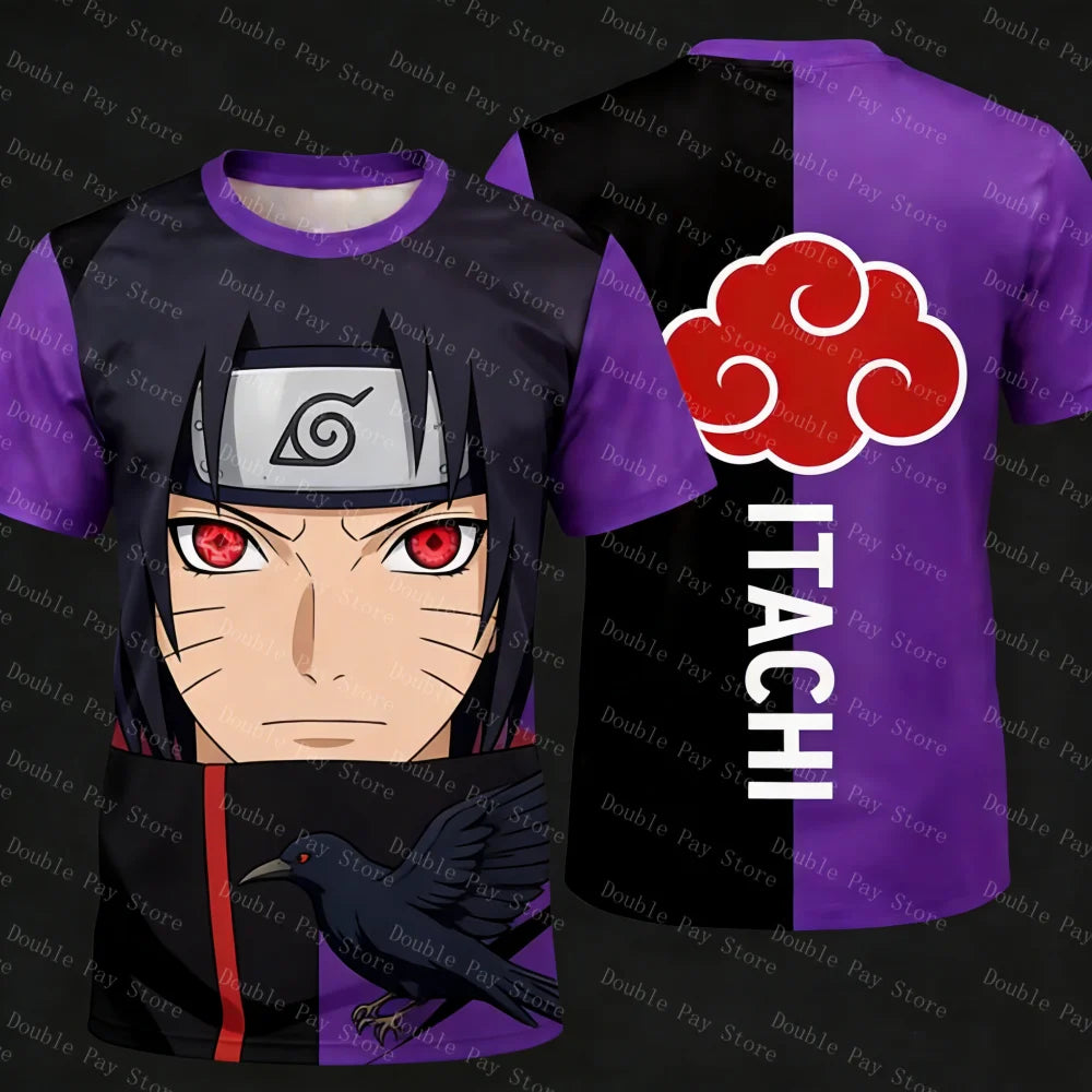 Naruto Cosplay T-Shirt - Cartoon Anime Casual Tee