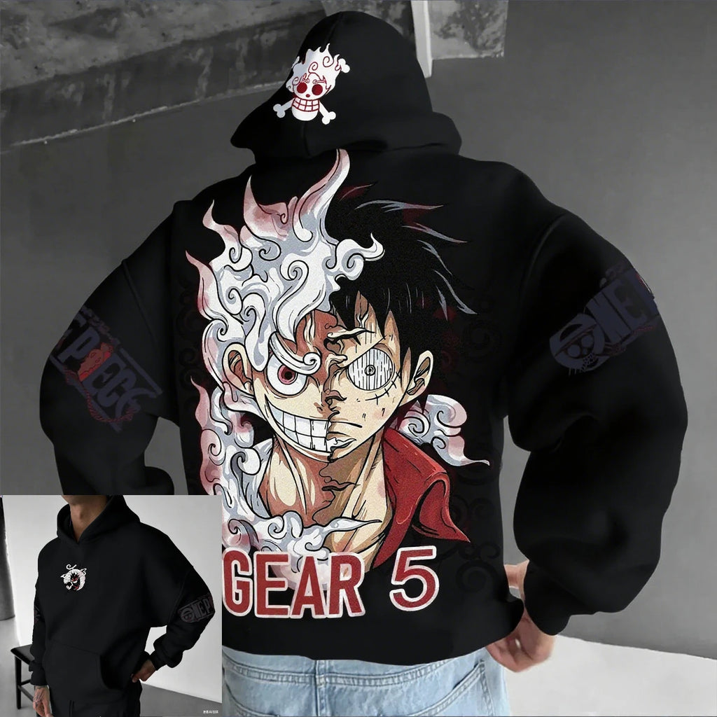 One Piece Luffy Gear 5 Nika Hoodie - Cosplay Streetwear