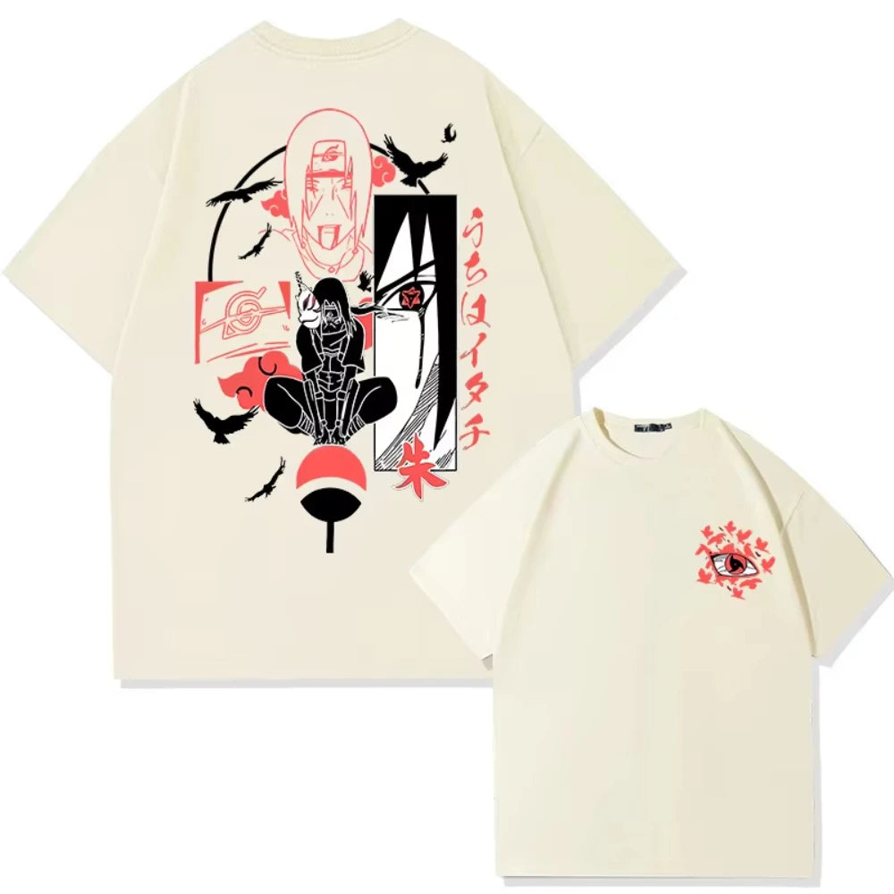 Naruto Uchiha Itachi Sasuke T-Shirt - Oversized Streetwear