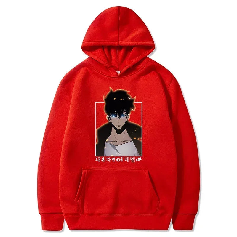 Solo Leveling Sung Woo Hoodie - Warm Fleece Sweatshirt