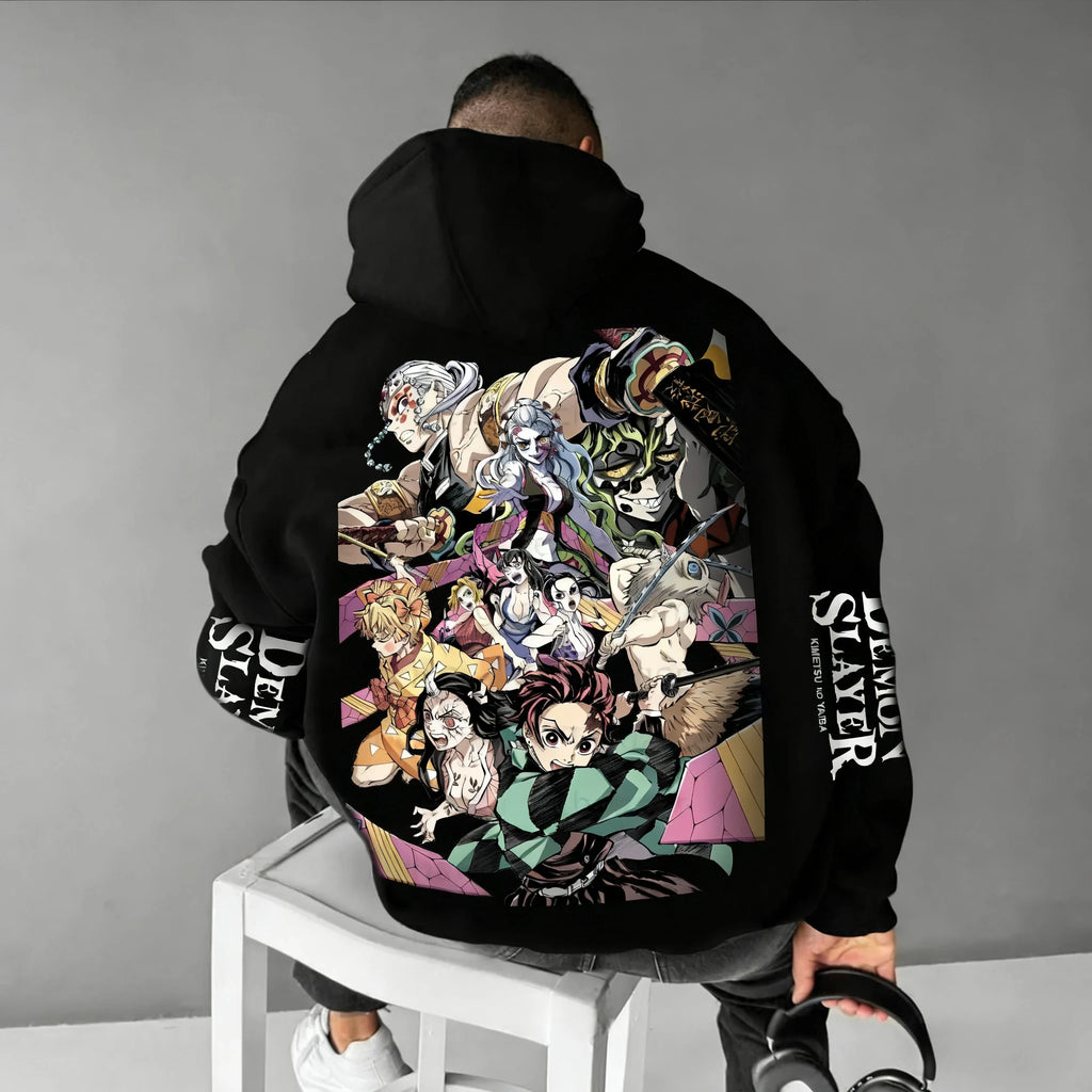 Demon Slayer Co-Branded Hoodie - Harajuku Parent-Child Sweater