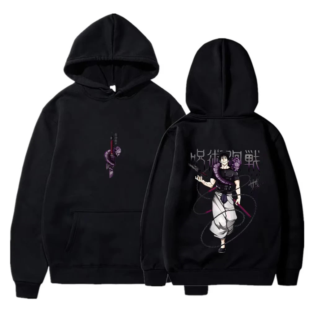 Jujutsu Kaisen anime hoodie men's Fushiguro Toji printed hip-hop style men's casual Gothic sweatshirt