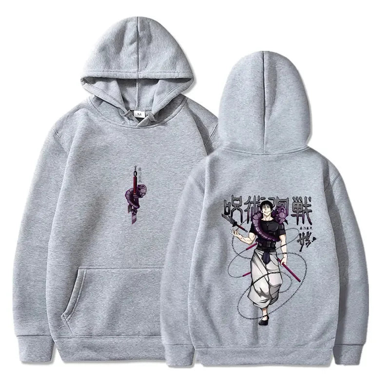 Jujutsu Kaisen anime hoodie men's Fushiguro Toji printed hip-hop style men's casual Gothic sweatshirt