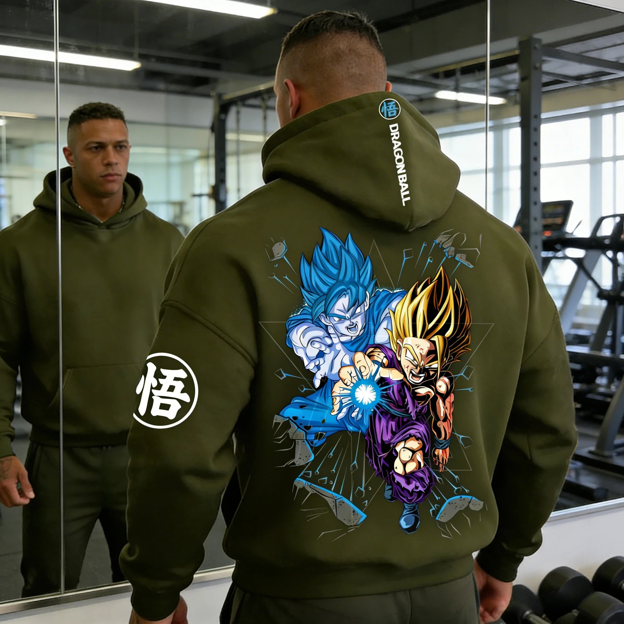 Dragon Ball Goku Gohan Hoodie - Father-Son Kamehameha