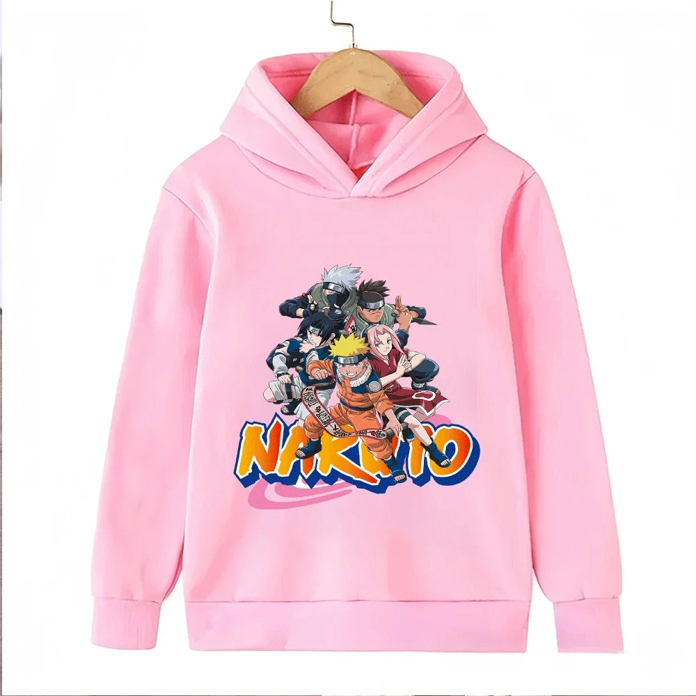 Naruto Team 7 Kids Hoodie - Uzumaki Sasuke Sakura Kakashi
