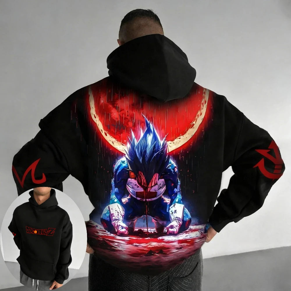 Dragon Ball Vegeta Hoodie - Anime Parent-Child Sweatshirt