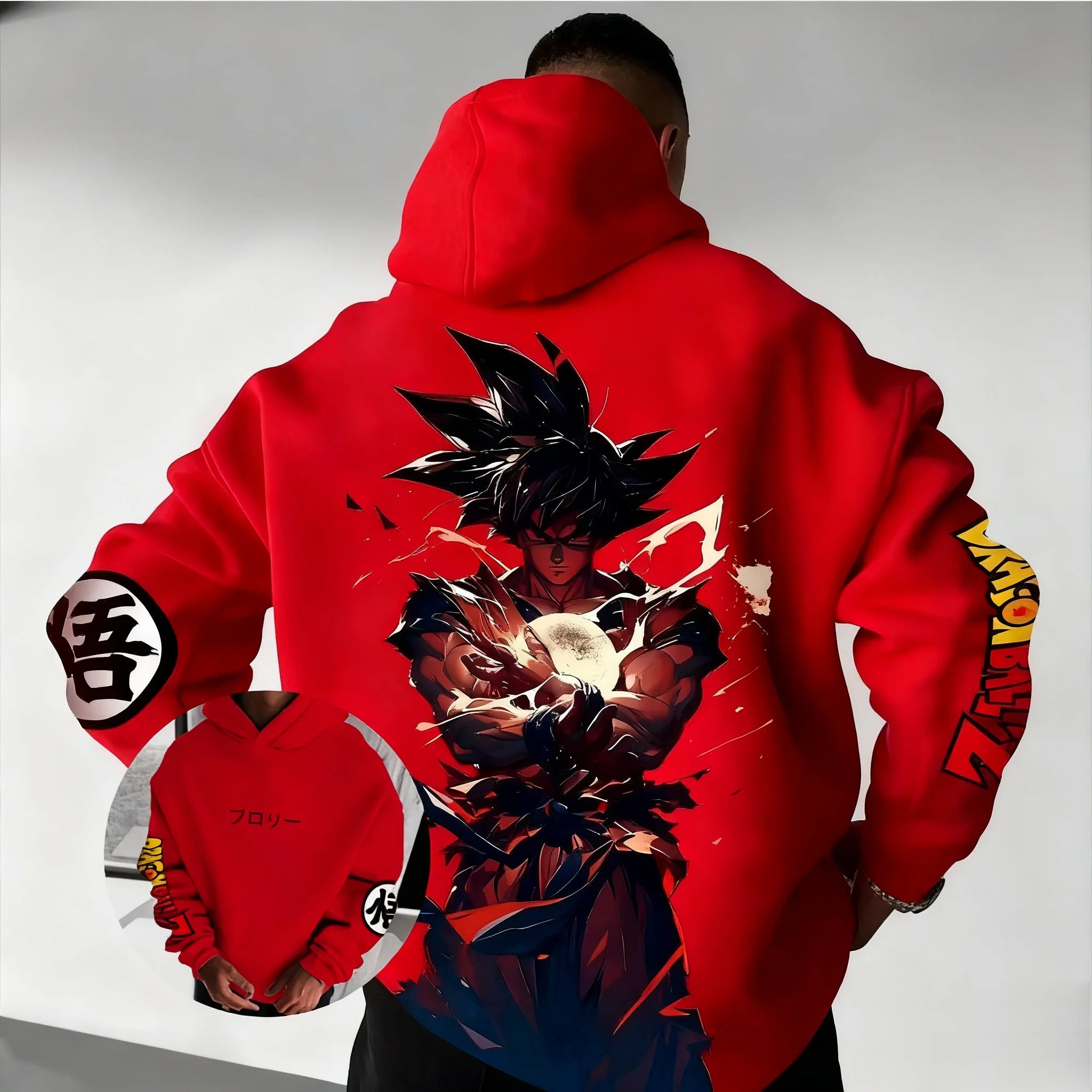 Dragon Ball Goku Hoodie - Oversized Vintage Y2K Jacket