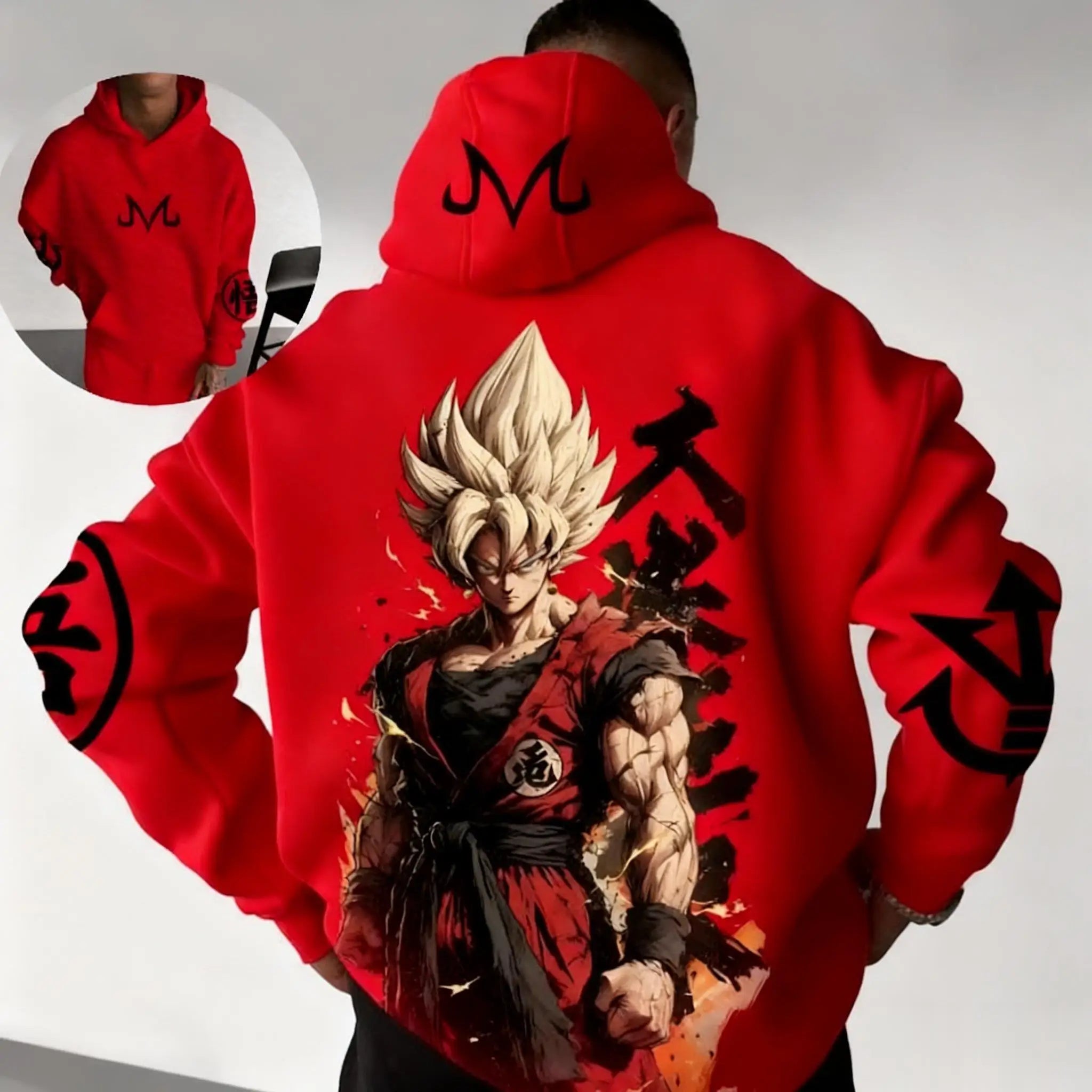 Dragon Ball Z Goku Super Saiyan Hoodie - Y2K Oversized