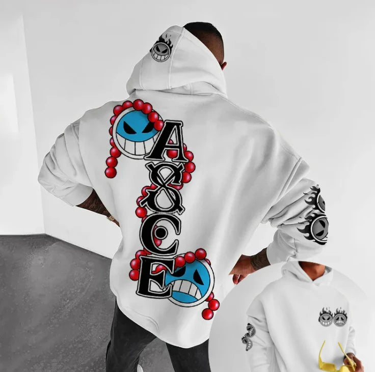 One Piece Anime Hoodie - Loose Oversized Streetwear