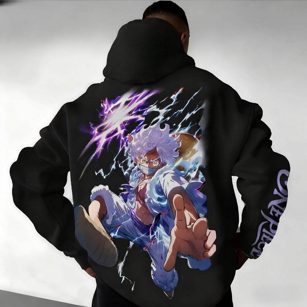 One Piece Luffy Hoodie - Pure Cotton Loose Winter Sweatshirt
