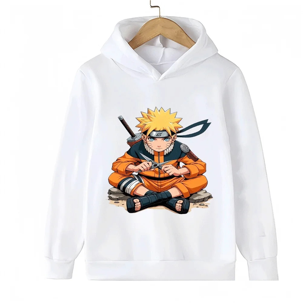 Naruto Uzumaki Kids Hoodie - Anime Pullover Sweatshirt