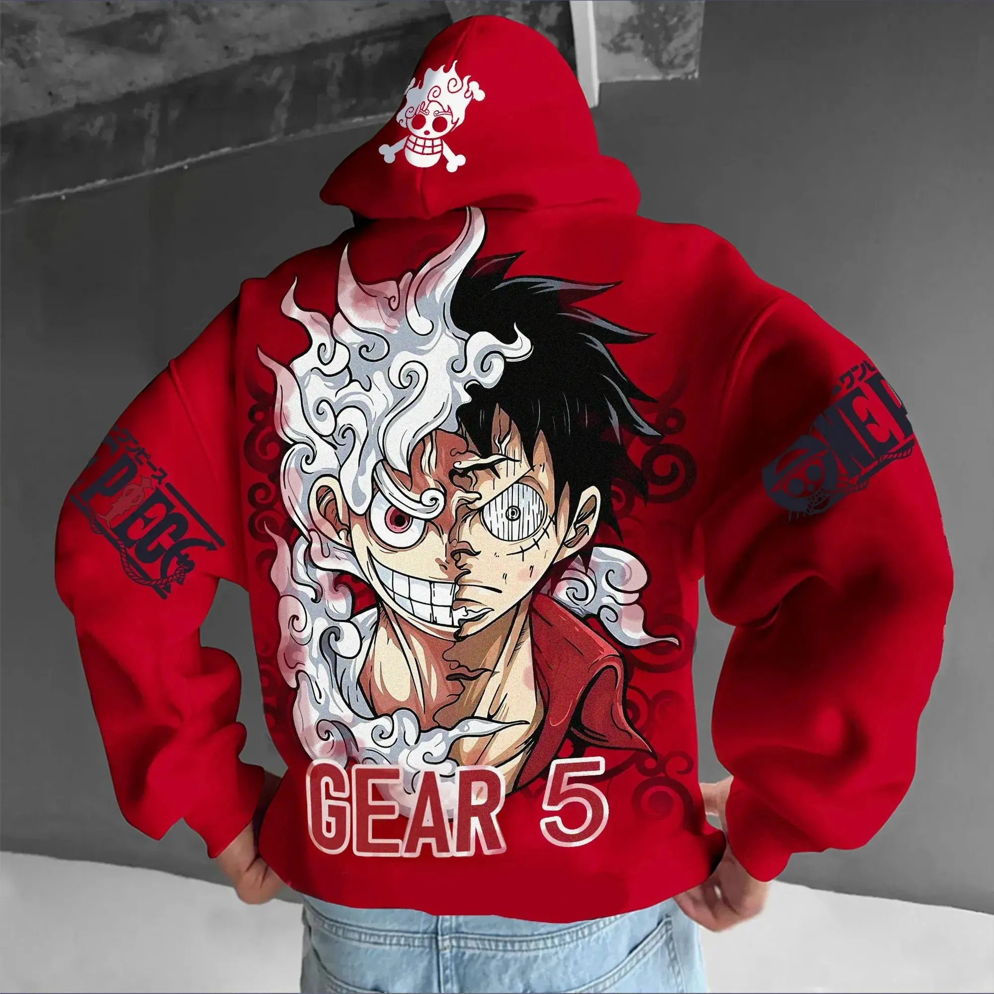 One Piece Luffy Gear 5 Nika Hoodie - Cosplay Streetwear