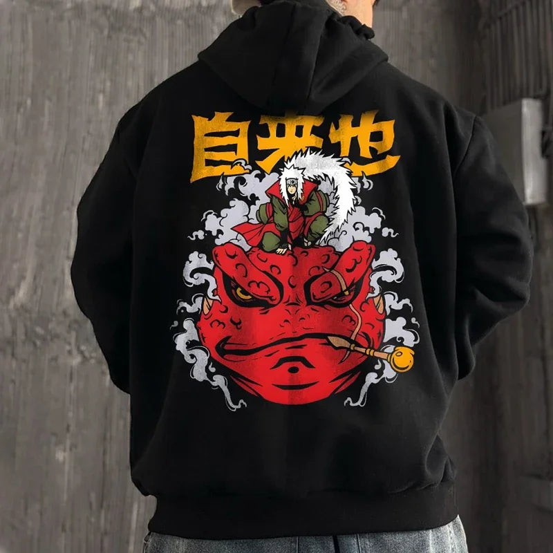 Naruto Sasuke Hoodie - Pure Cotton American Loose Sweater