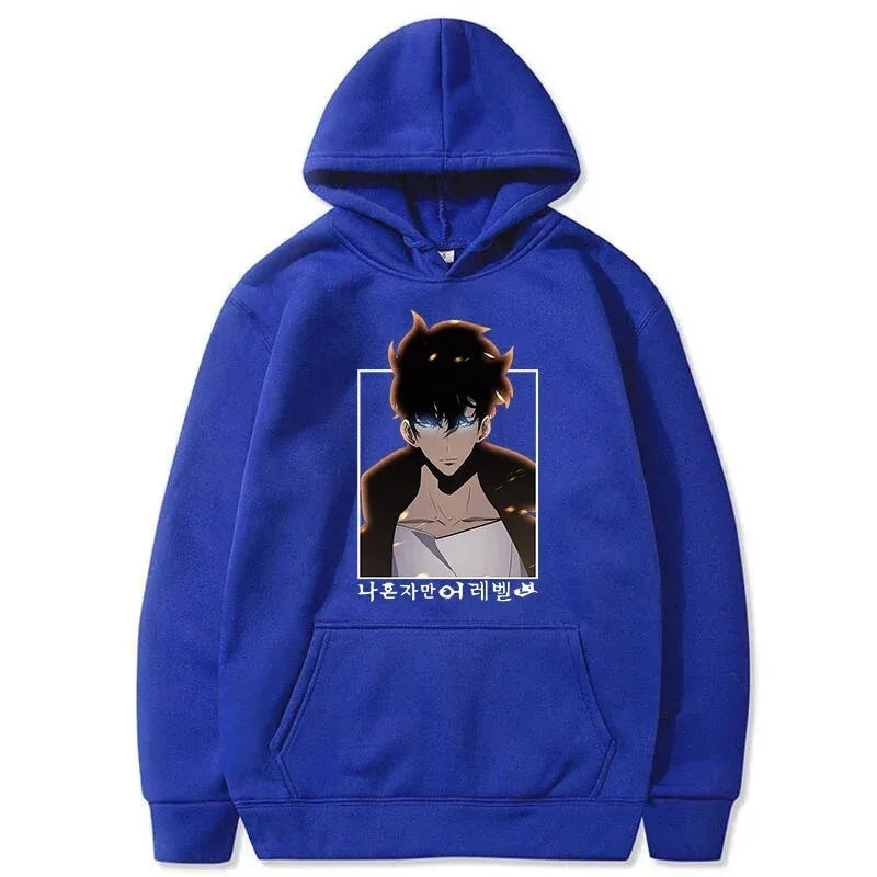 Solo Leveling Sung Woo Hoodie - Warm Fleece Sweatshirt