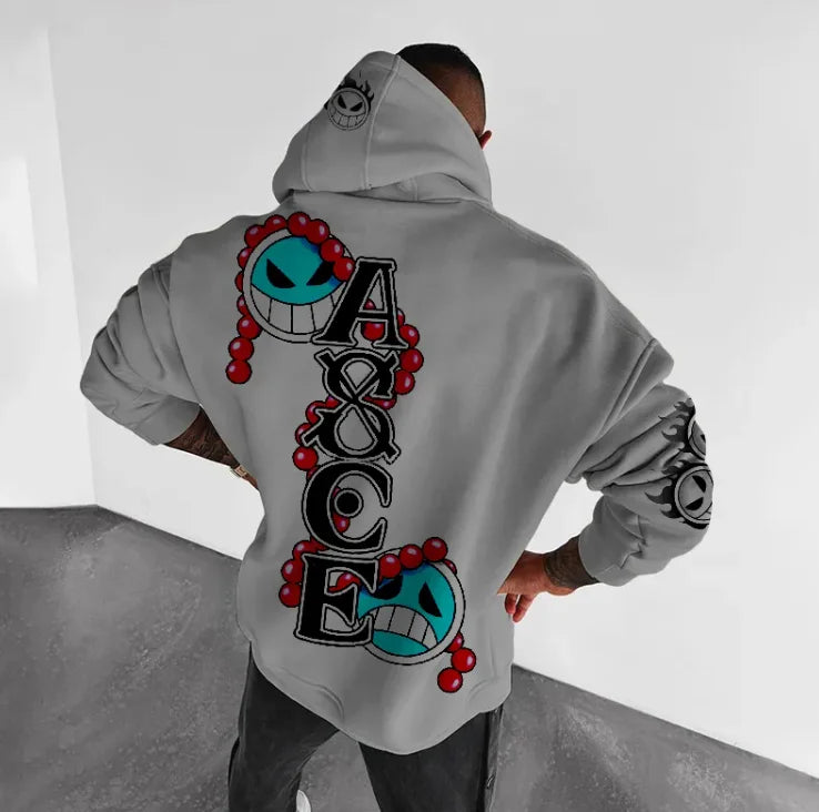 One Piece Anime Hoodie - Loose Oversized Streetwear