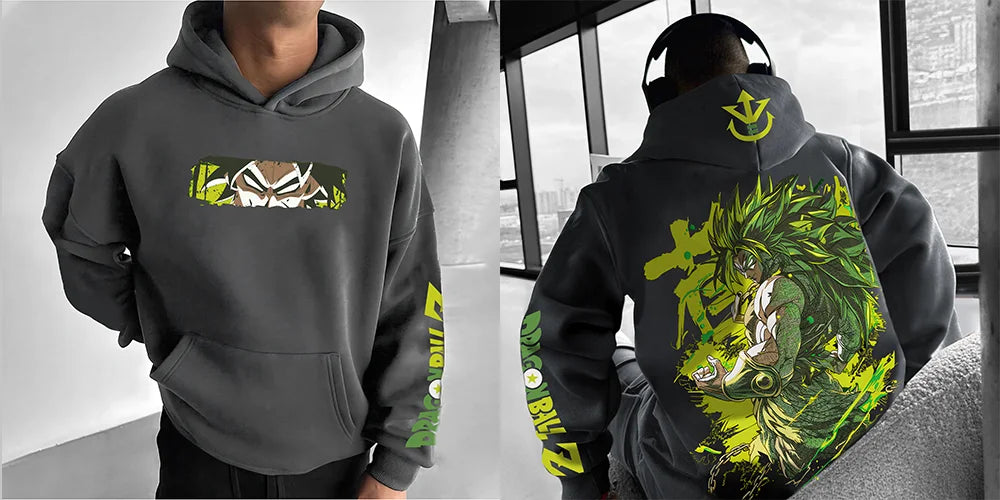 Dragon Ball Cotton Hoodie - Breathable Pullover Sweatshirt