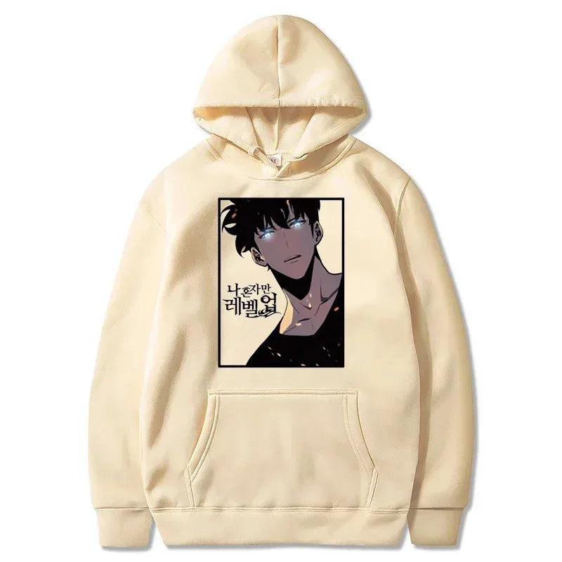 Solo Leveling Sung Woo Hoodie - Warm Fleece Sweatshirt
