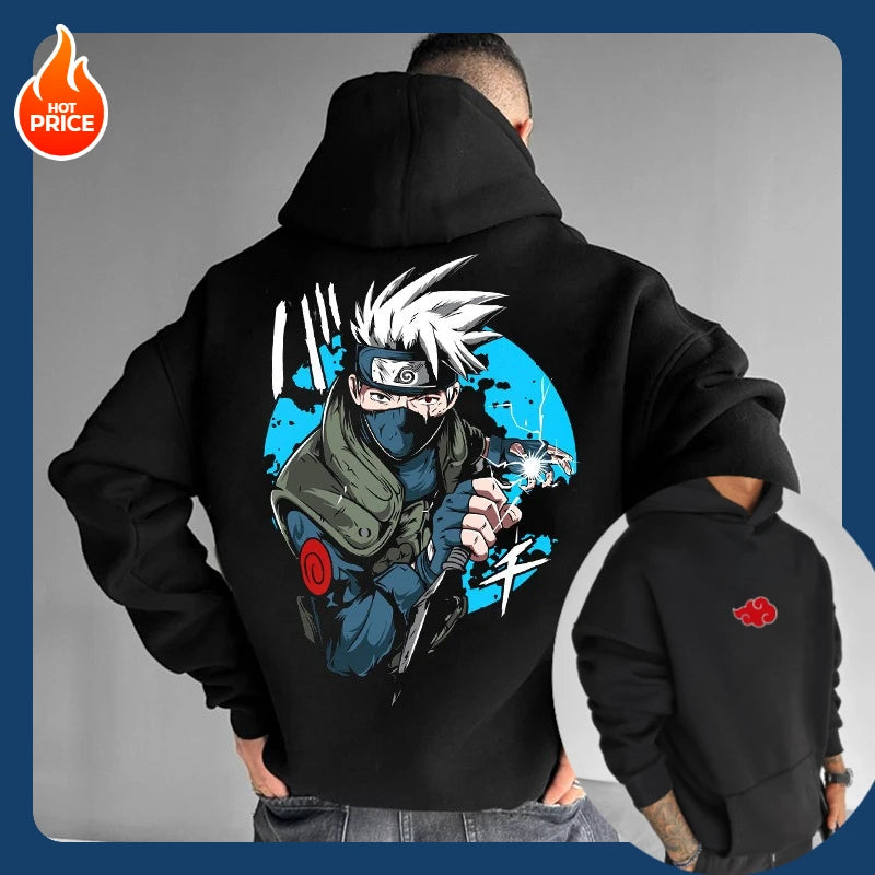 Naruto Sasuke Hoodie - Japanese Anime Fashion Cotton Sweater