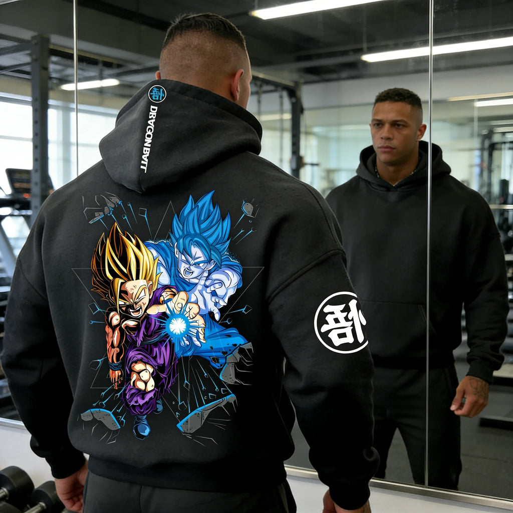 Dragon Ball Goku Gohan Hoodie - Father-Son Kamehameha