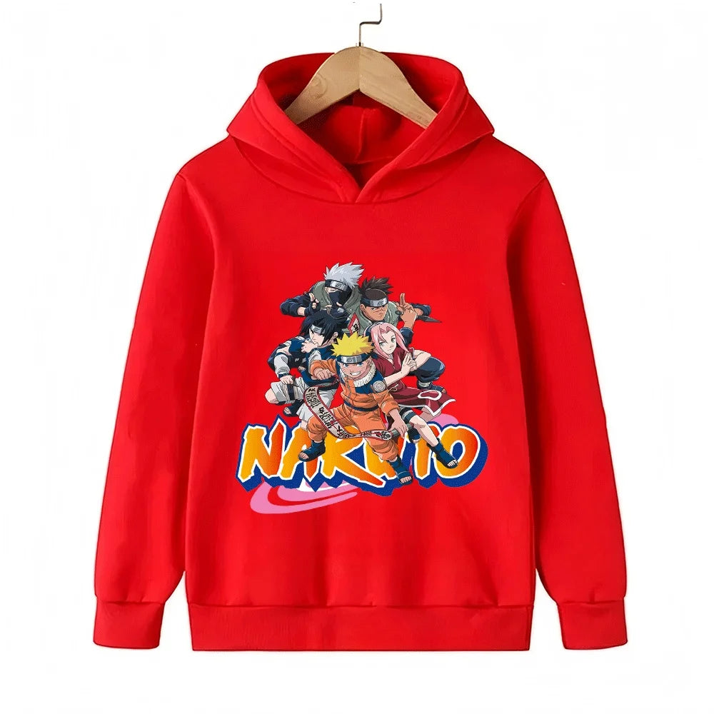 Naruto Team 7 Kids Hoodie - Uzumaki Sasuke Sakura Kakashi
