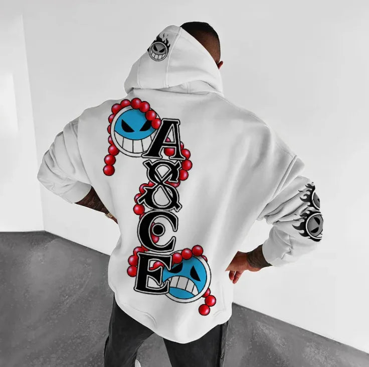 One Piece Anime Hoodie - Loose Oversized Streetwear
