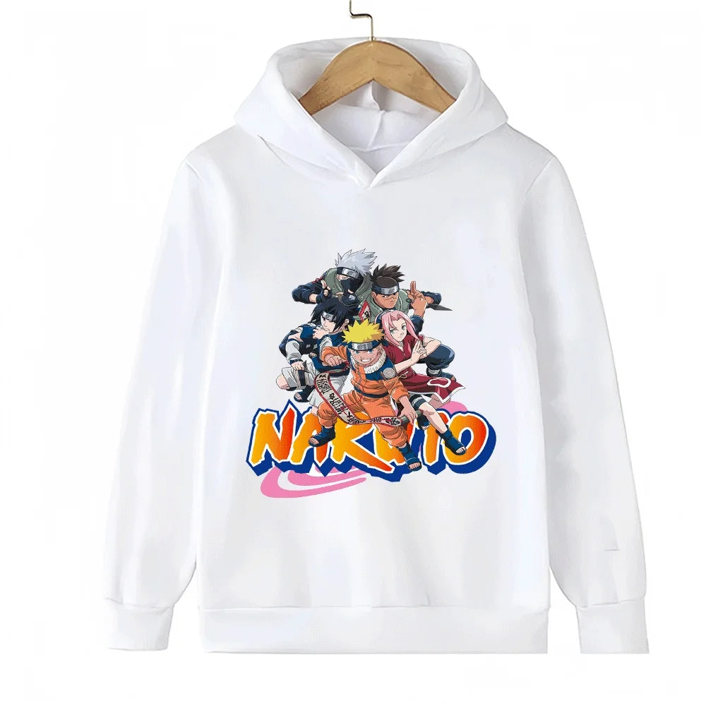 Naruto Team 7 Kids Hoodie - Uzumaki Sasuke Sakura Kakashi