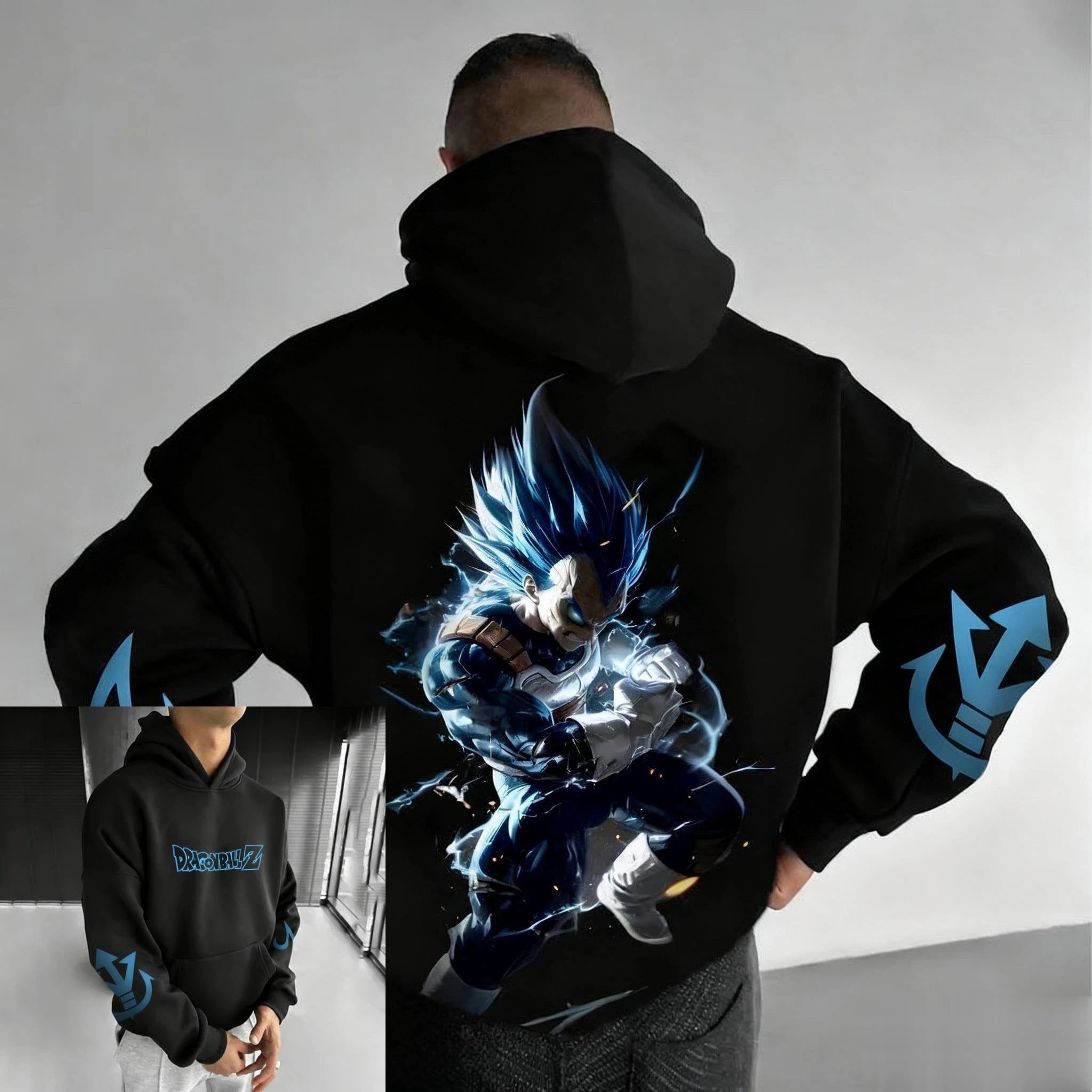 Dragon Ball Hip Hop Hoodie - Large Anime Parent-Child Top