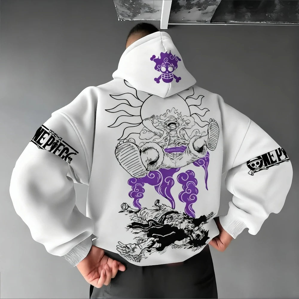 One Piece Monkey D. Luffy Hoodie - Parent-Child Long Sleeve
