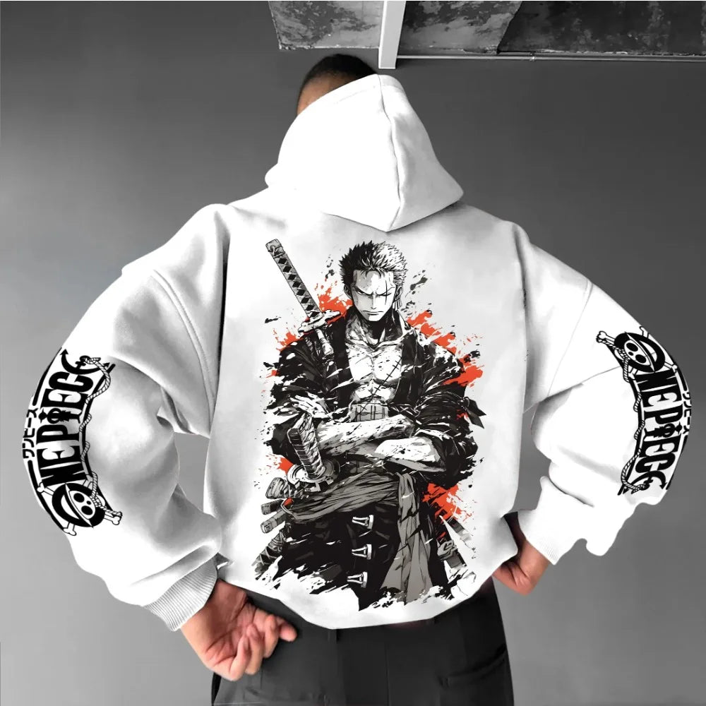 One Piece Roronoa Zoro Hoodie - Hip Hop Parent-Child Wear
