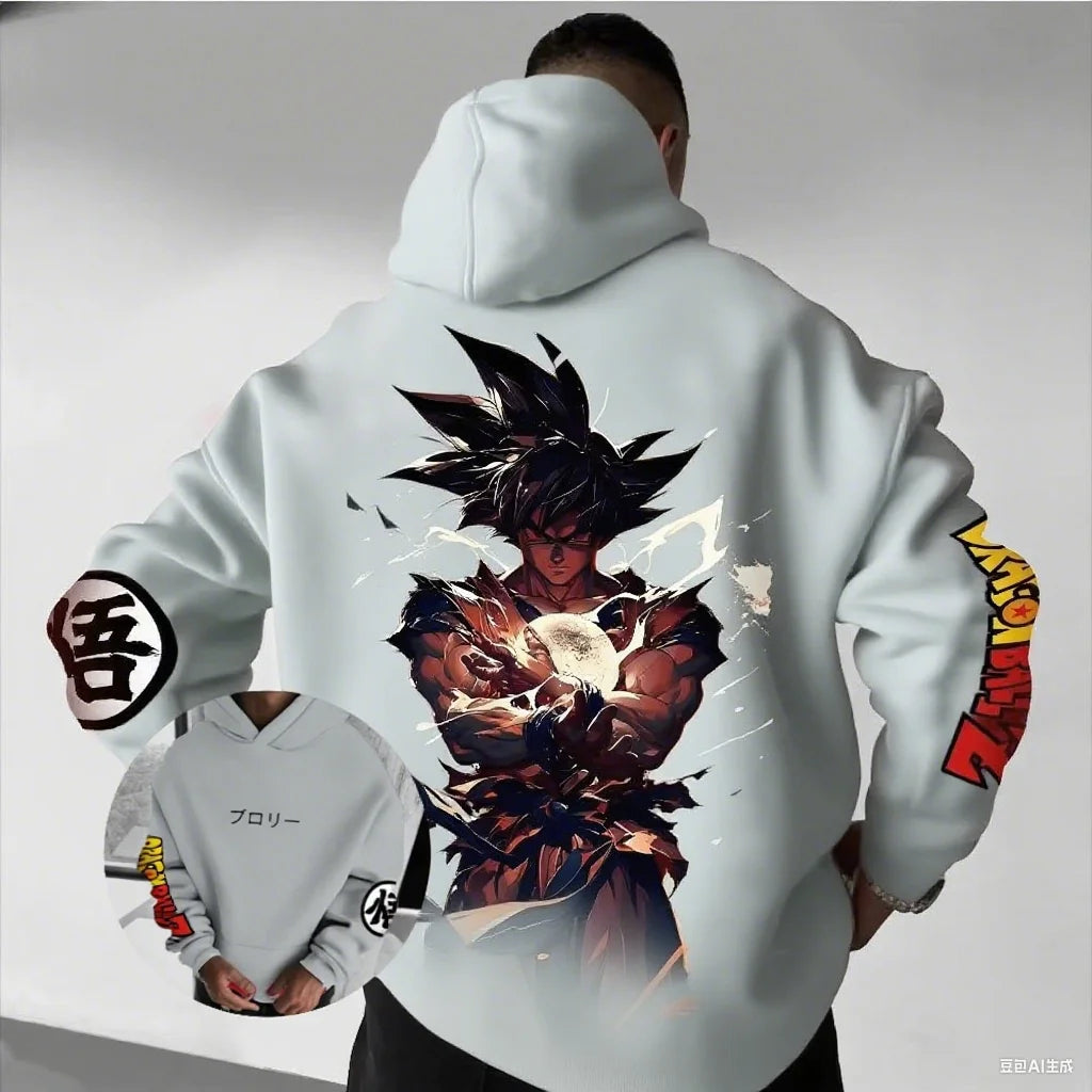 Dragon Ball Goku Hoodie - Oversized Vintage Y2K Jacket