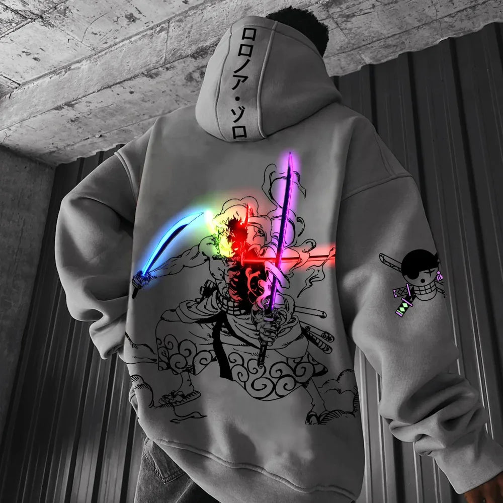One Piece Roronoa Zoro Hoodie - Trend Parent-Child Clothing