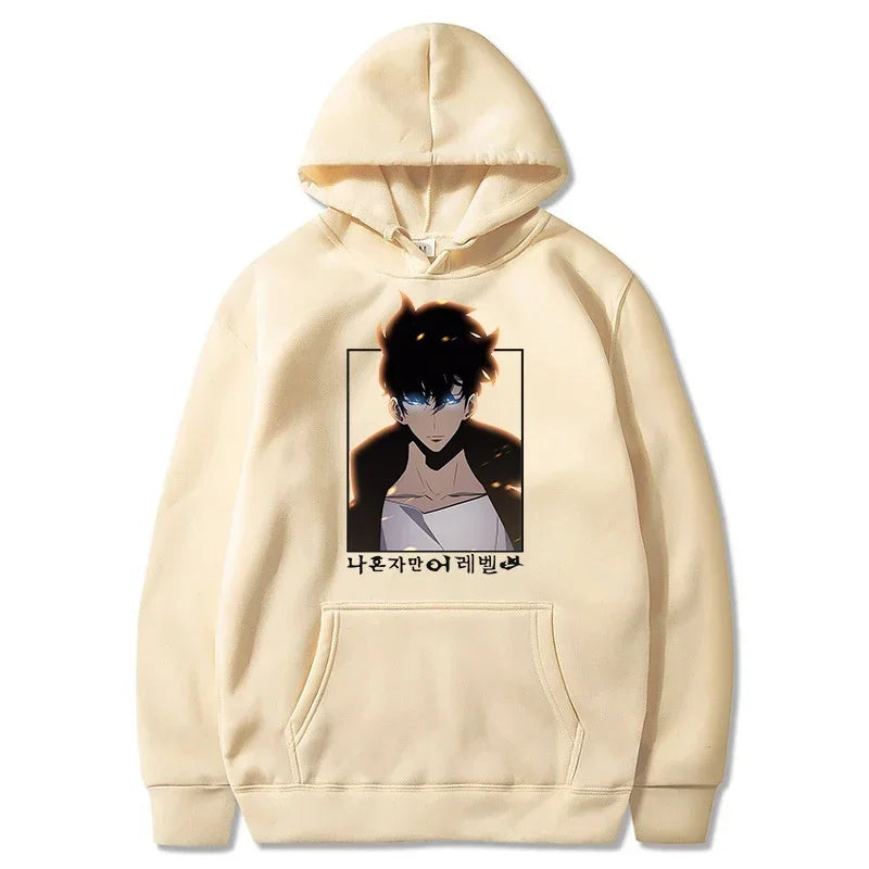 Solo Leveling Sung Woo Hoodie - Warm Fleece Sweatshirt
