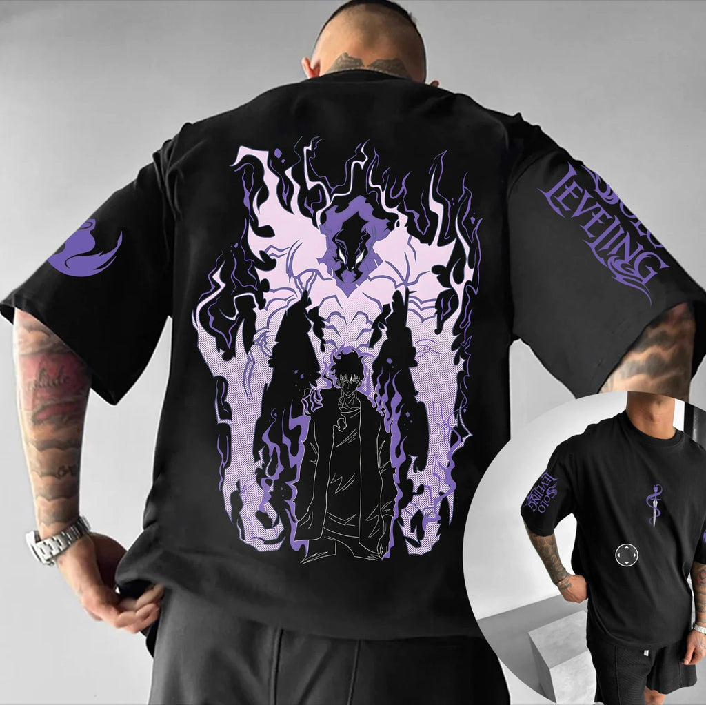 Solo Leveling Hot Blood T-Shirt - Anime Streetwear Tee